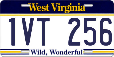 WV license plate 1VT256