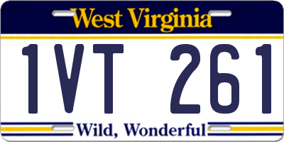 WV license plate 1VT261