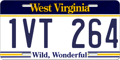 WV license plate 1VT264