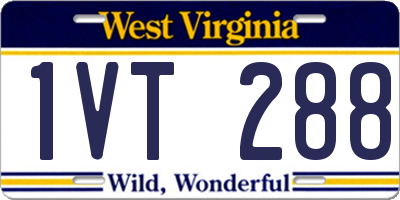 WV license plate 1VT288