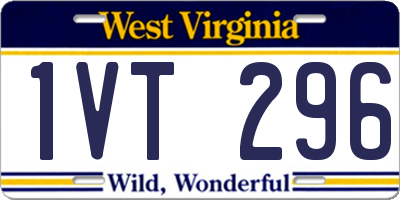 WV license plate 1VT296