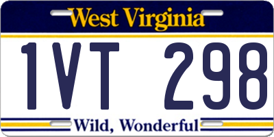 WV license plate 1VT298