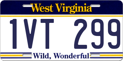 WV license plate 1VT299