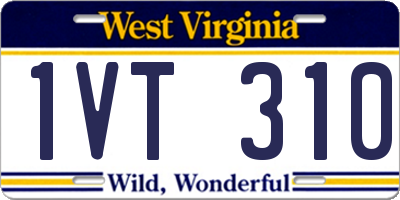 WV license plate 1VT310