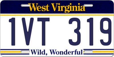 WV license plate 1VT319