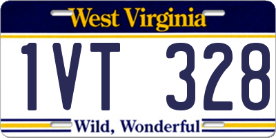 WV license plate 1VT328
