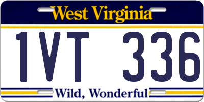 WV license plate 1VT336