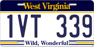 WV license plate 1VT339