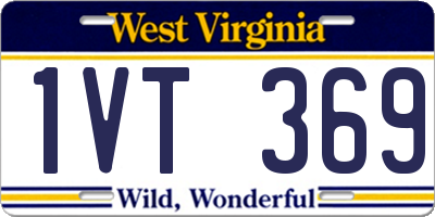 WV license plate 1VT369