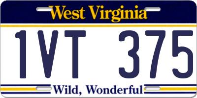 WV license plate 1VT375