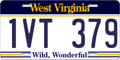 WV license plate 1VT379