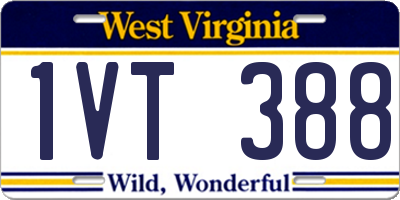 WV license plate 1VT388