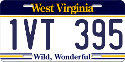 WV license plate 1VT395