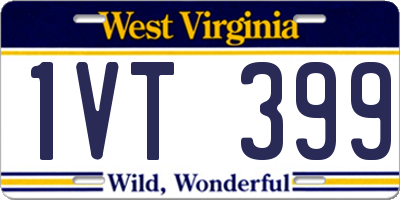 WV license plate 1VT399