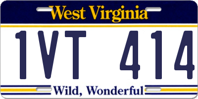 WV license plate 1VT414