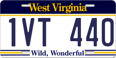 WV license plate 1VT440