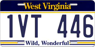 WV license plate 1VT446