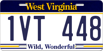 WV license plate 1VT448