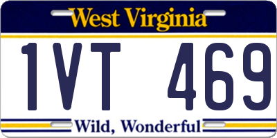 WV license plate 1VT469