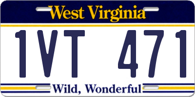 WV license plate 1VT471