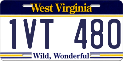 WV license plate 1VT480