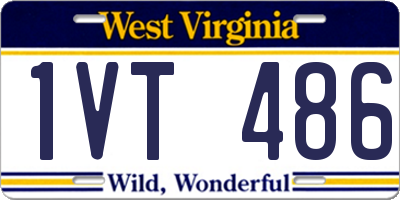 WV license plate 1VT486