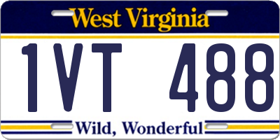 WV license plate 1VT488