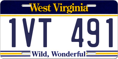 WV license plate 1VT491