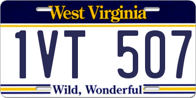 WV license plate 1VT507