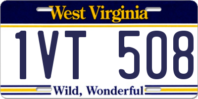 WV license plate 1VT508