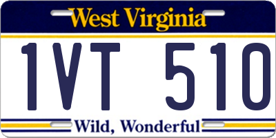 WV license plate 1VT510