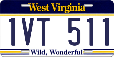 WV license plate 1VT511