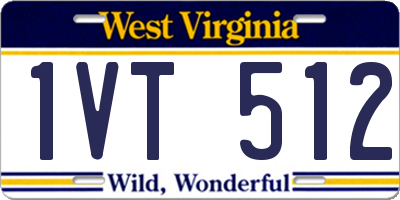 WV license plate 1VT512