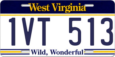 WV license plate 1VT513