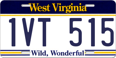 WV license plate 1VT515