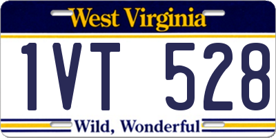 WV license plate 1VT528