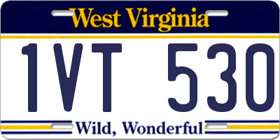 WV license plate 1VT530