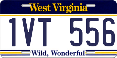 WV license plate 1VT556