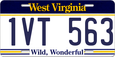 WV license plate 1VT563