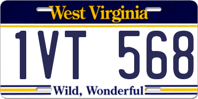 WV license plate 1VT568