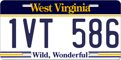 WV license plate 1VT586