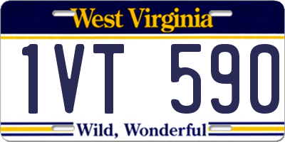 WV license plate 1VT590