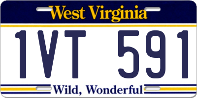 WV license plate 1VT591