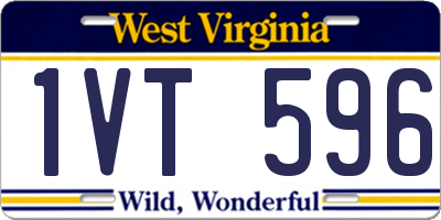 WV license plate 1VT596