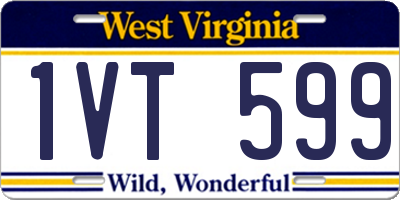 WV license plate 1VT599