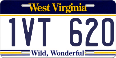 WV license plate 1VT620