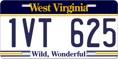 WV license plate 1VT625