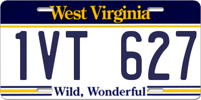 WV license plate 1VT627