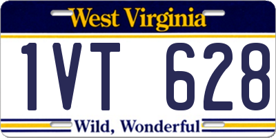WV license plate 1VT628