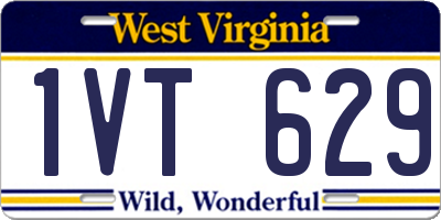 WV license plate 1VT629